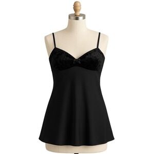 Victorias Secret Slip‎ Dress Womens M Velvet Babydoll Y2K Romantic Minimalist